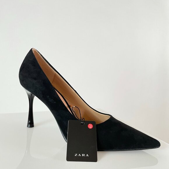 Feminine | NWT! 2.5” Zara Black Classic Pump | Wardrobe Staple | Kitten Heel 41 - Picture 2 of 14